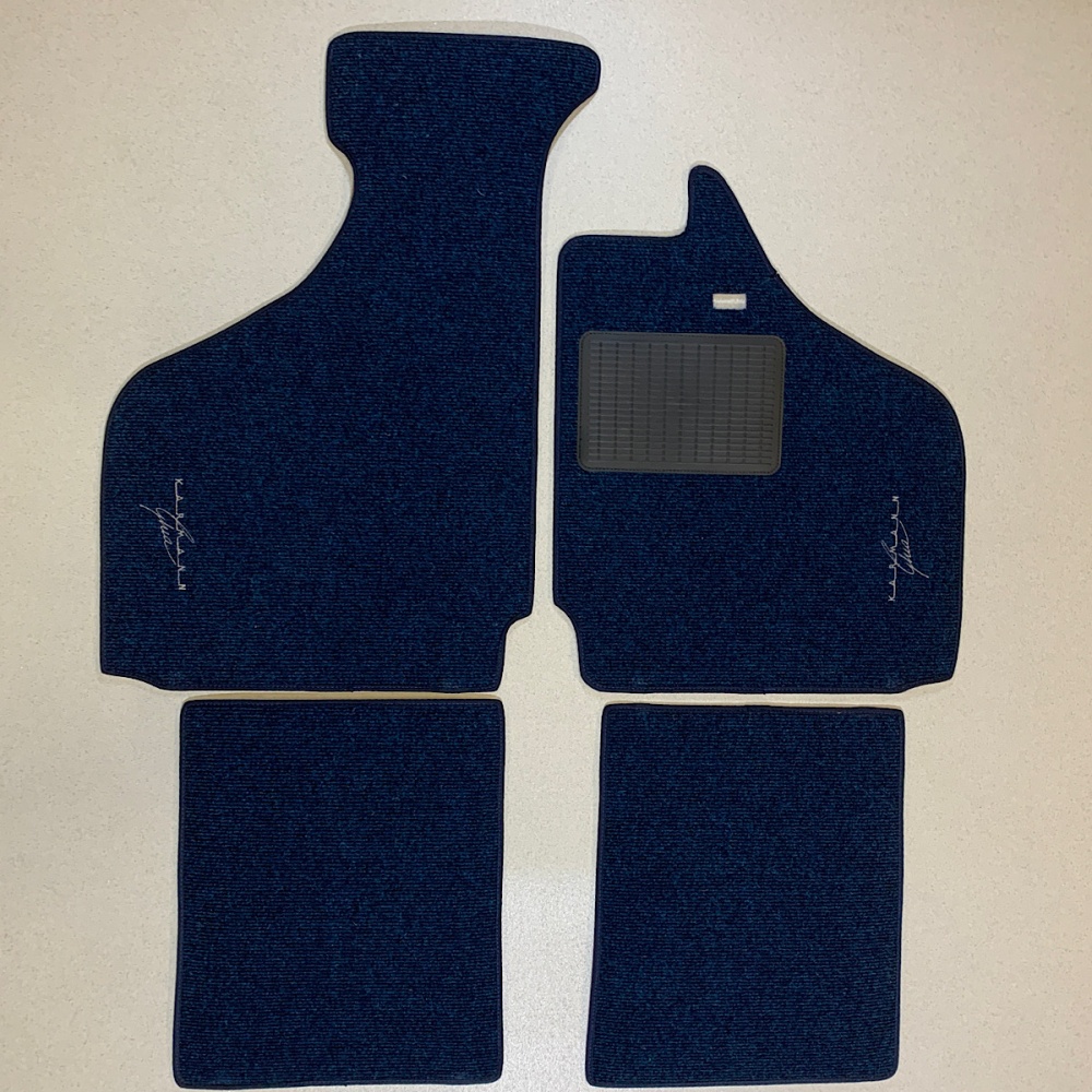 Narrow Weave Karmann Ghia Script Mats - Madmatz